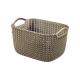 Cesta ordenacion knit 8 l marron