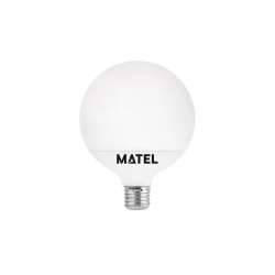 Bombilla led globo e-27 g95 15w luz fria matel