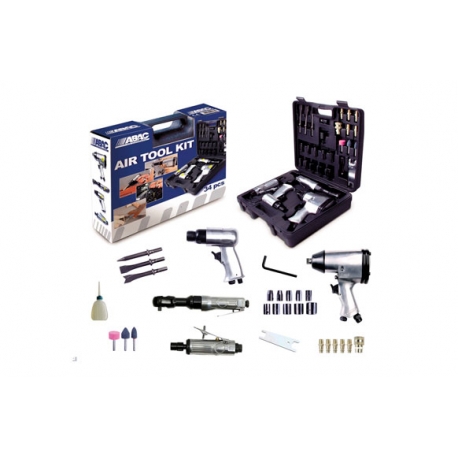 Herramienta neumatica kit 34 piezas air tool