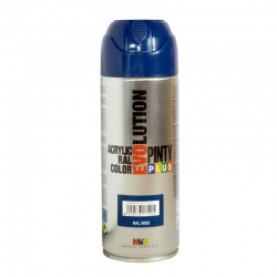 Pintura spray acrilica pintyplus azul oscuro brillo 520 cc