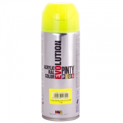 Pintura spray acrilica pintyplus amarillo fluorescente 520 cc