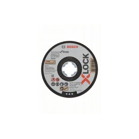 Disco de corte bosch inox xlock lata 10 unidades 115x1mm