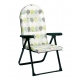 Silla tumbona alco acero hojas