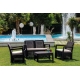 Conjunto jardin keter tarifa lounge marron