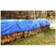 Toldo polietileno 4 x 6 m 90 gr con ojales azuly verde