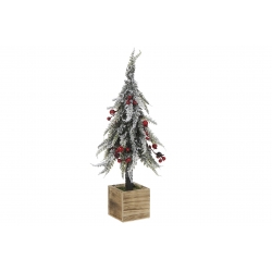 Arbol navidad led verde nevado