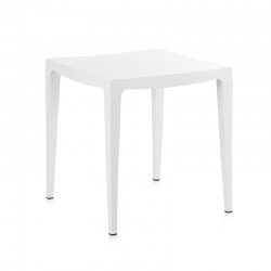 Mesa resina shaf master blanco 70 x 70 cm