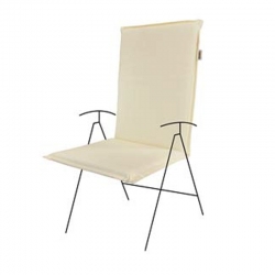 Cojin silla alba con respaldo alto zippo crudo 115 x 48 x 6 cm