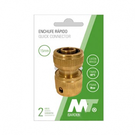 Conector enlace rapido mt laton 19 mm