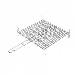 Parrilla doble inoxidable sauvic 18 8 50 x 50 cm