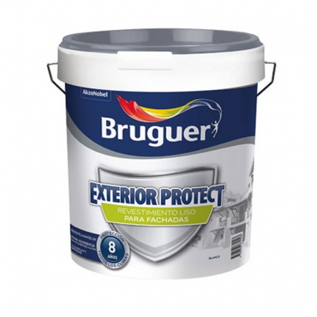 Revestimiento exterior bruguer protect liso blanco 4 l