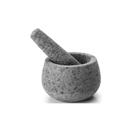 Mortero de cocina granito con mano lacor 12x8 cm