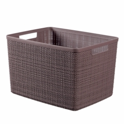 Cesta rectangular jute curver 20l marron