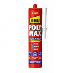 Adhesivo montaje sellador uhu poly max express high tack blanco 425gr