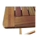 Mesa plegable rectangular 125 x 80 cm madera tropical acacia fsc