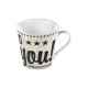 Taza mug fine china i do love you blanco