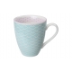 Taza mug porcelana tokyo celeste borde violeta 300 ml