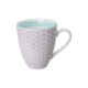 Taza mug porcelana tokyo violeta borce celeste 300 ml