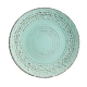 Plato llano gres h&h courtyard azul 27,5cm