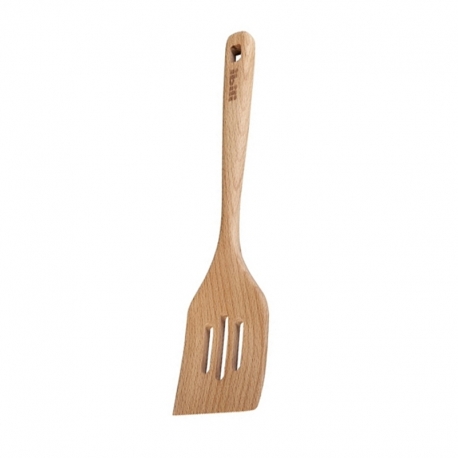 Espatula de cocina perforada madera haya 30 cm ibili