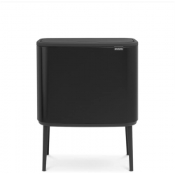 Cubo brabantia bo touch bin negro mate 11+23 l