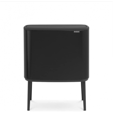 Cubo brabantia bo touch bin negro mate 11+23 l