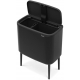 Cubo brabantia bo touch bin negro mate 11+23 l