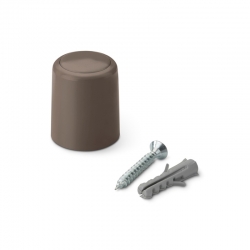 Tope puerta con tornillo inofix marron