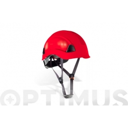 Casco proteccion en altura eolo rojo