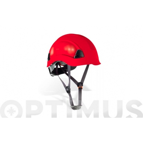 Casco proteccion en altura eolo rojo