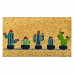 Felpudo coco estampado cactus 40x70 cm