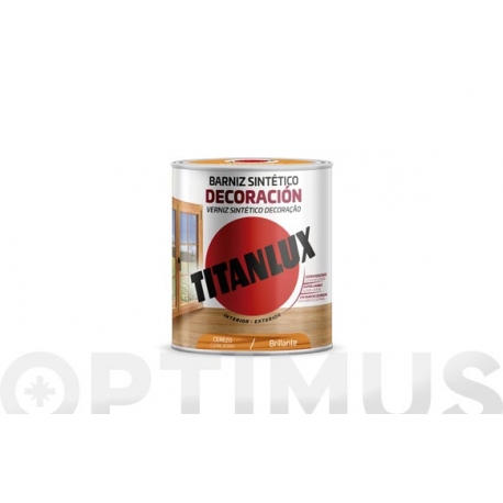 Barniz tinte brillo titan para madera 250 ml cerezo