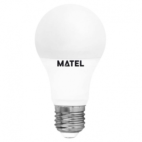 Bombilla led estandar e-27 10w 950 lumenes matel luz calida