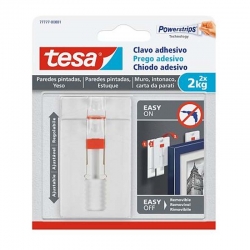 Clavo adhesivo tesa ajustable para paredes pintadas y yeso 2kg