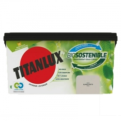 Pintura plastica titanlux biosostenible 4l blanco roto