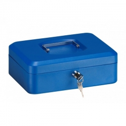 Caja de caudales arregui elegant azul 15,2x8x11,8cm