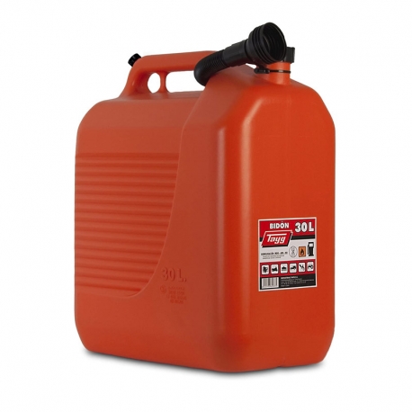 Bidon para combustible con canula tayg rojo 30l