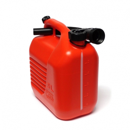 Bidon para combustible con canula tayg rojo 5l