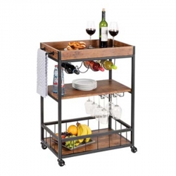 Carro cocina wenko rustico 80x40x89,5 cm