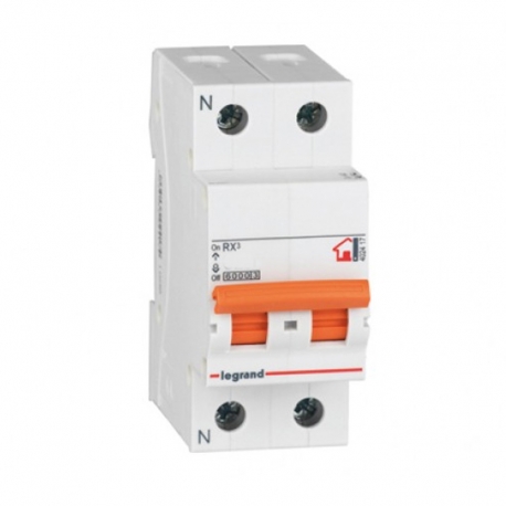 Magnetotermico legrand rx3 bipolar 16a 2 modulos