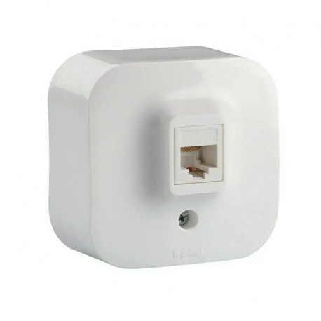 Base toma red legrand blanco rj45 cat 5e upt ip21