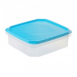 Taper de plastico cuadrado tatay top flex azul 18,5x18,5x6,1cm