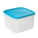 Taper de plastico cuadrado tatay top flex azul 18,5x18,5x12,2cm