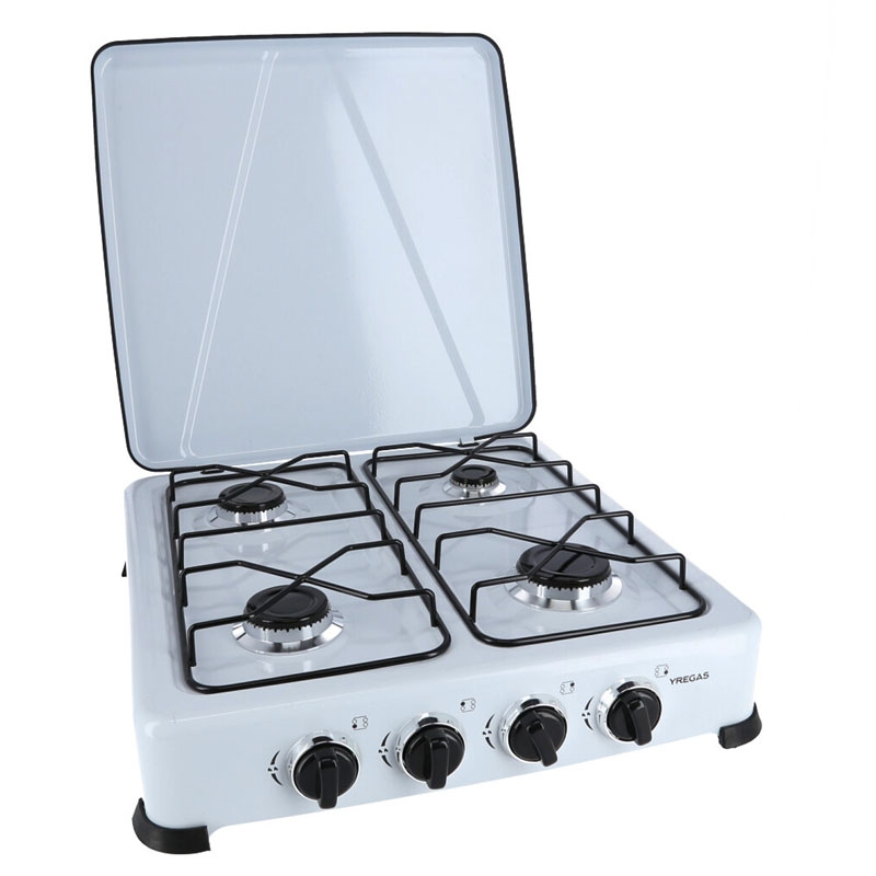 Vitrokitchen 260IB - Hornillo Gas Butano 2 Fuegos Tipo Ciclón Inox