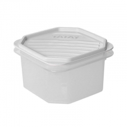 Taper de plastico cuadrado tatay top flex blanco 12x12x7,5cm