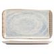 Plato rectangular gres stoneware materia 24 x 14 cm