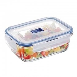 Taper de vidrio rectangular luminarc pure box active 16x11x6cm