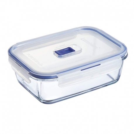 Taper de vidrio rectangular luminarc pure box active 197cl 22x16x7cm