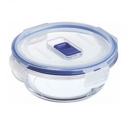 Taper de vidrio redondo luminarc pure box active 12x12x5cm