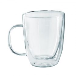 Taza vidrio nerthus doble pared 350ml